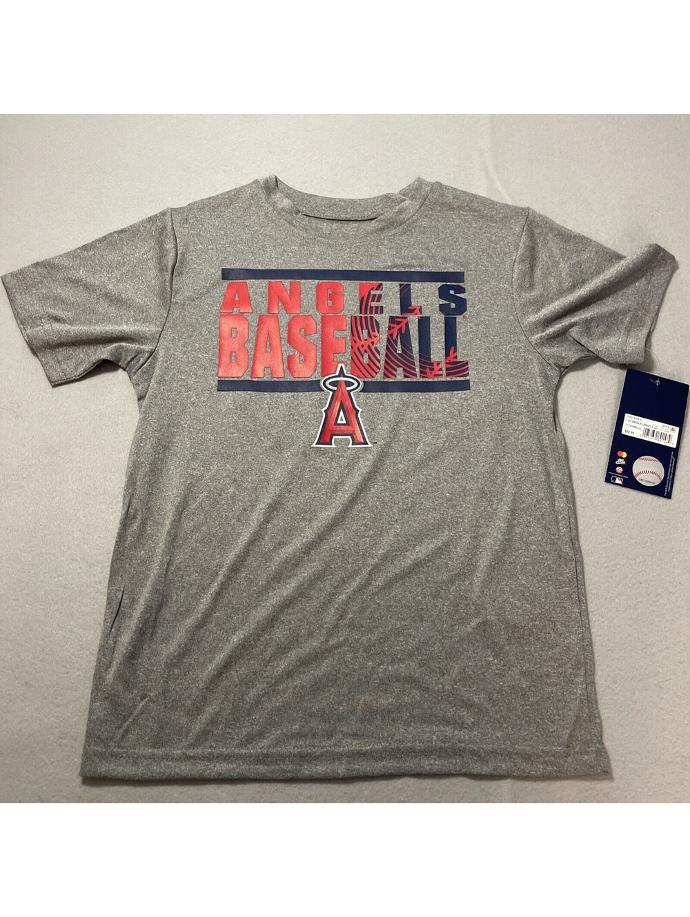 2 - Pack! Los Angeles Angels Baseball Dry Fit Boys XS (4/5) Genuine Team MLB